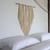 Tapiz de pared de algodón - Colgante de pared hecho a mano de algodón y bambú de Indonesia
