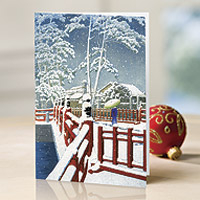 UNICEF holiday cards, 'Garden of Contentment' (set of 12) - UNICEF Holiday Cards (Set of 12)