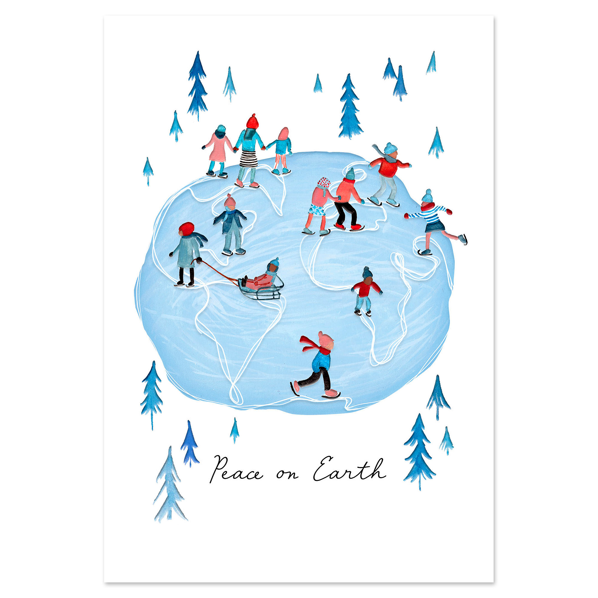 UNICEF Market UNICEF Holiday Cards with Kids Skating (Set of 12