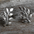 Sterling silver button earrings, 'Peaceful Leaves' - Sterling Silver Leaf Button Earrings from Thailand (image 2) thumbail