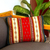 Wool cushion cover, 'Red Sky' - Wool cushion cover thumbail