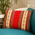 Wool cushion cover, 'Red Sky' - Wool cushion cover (image 2b) thumbail