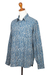 Men's block-printed cotton shirt, 'Traditional Elegance' - Men's Long-Sleeve Block-Printed Shirt from India