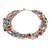 Beaded torsade necklace, 'Fiesta Mix' - Handmade Multicolored Necklace thumbail