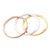 Multi-metal stacking rings, 'Life is Easy' (set of 3) - Gold and Silver-Plated Stacking Rings (Set of 3)