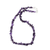 Amethyst-Strang-Halskette - Handgefertigte Amethyst-Strang-Halskette mit 925-Verschluss