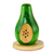 Wood napkin holder, 'Green Pear' - Pine Wood Green Pear Napkin Holder