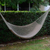 Cotton hammock, 'Maya Dusk' (double) - Mexican Hand Woven Grey Cotton Maya Hammock (Double)