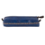 Leather makeup case, 'Cusco Sky' - Blue Leather Makeup Case with Hand Painted Flower (image 2c) thumbail
