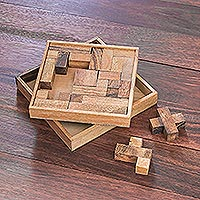 Wood puzzle, 'Geometry Game'