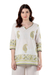 Block-printed cotton tunic, 'Majestic Paisley' - Block-Printed Cotton Tunic with Paisley Motif