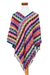 Cotton poncho, 'San Juan Fiesta' - Multicolored Cotton Poncho from Guatemala thumbail