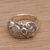 Sterling silver band ring, 'Ayam Jago' - Sterling Silver Rooster Ring from Indonesia