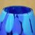 Handblown art glass vase, 'Colors of the Sky' - Unique Murano Inspired Glass Vase In Shades of Blue