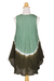 Cotton batik dress, 'Green Thai Holiday' - Cotton batik dress