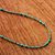 Turquoise beaded necklace, 'Blue Islands' - Reconstituted Turquoise Beaded Necklace