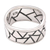 Men's sterling silver ring, 'Puzzle' - Men's sterling silver ring