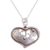 Sterling silver pendant necklace, 'Cutout Heart' - Heart-Shaped Sterling Silver Pendant Necklace from Mexico