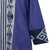 Cotton ikat duster, 'Misty Rain' - Long Blue Cotton Ikat Duster
