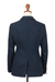 Blazer de tweed clásico para mujer, 'Waterford' - Blazer de tweed azul de Irlanda