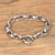 Men's sterling silver chain bracelet, 'Cager Links' - Men's Sterling Silver Chain Bracelet from Bali (image 2b) thumbail