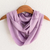 Perlenbesetzter Infinity-Schal aus Baumwolle, „Soft Lilac“ – handgewebter lilafarbener Infinity-Schal
