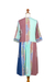 Rayon batik shift dress, 'Pandawa Sunset' - Multicoloured Batik Dress from Bali
