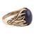Anillo de hombre con una sola piedra de lapislázuli - Anillo de Cóctel de Plata de Ley con Lapislázuli