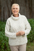 Wool cowl neck sweater, 'Aran Patchwork' - Irish Merino Wool Cowl Neck Sweater (image 2g) thumbail