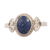 Sterling silver cocktail ring, 'Blue Sophistication' - Sterling Silver and Lapis Lazuli Ring from Peru thumbail