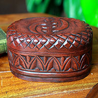 Wood jewelry box, 'My Girl Friday' - Hand Crafted Wood Jewelry Box