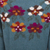 100% alpaca intarsia knit sweater, 'Turquoise Garden' - Intarsia Knit Turquoise Floral Alpaca Sweater (image 2e) thumbail