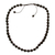 Onyx Shambhala-style necklace, 'Rajasthani Night' - Hand Made Cotton Shambhala-style Onyx Necklace