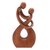 Wood sculpture, 'Honeymoon Dance' - Hand Carved Romantic Wood Sculpture thumbail