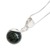 Jade pendant necklace, 'Dark Maya World' - Hand Made Modern Sterling Silver Pendant Jade Necklace (image 2d) thumbail