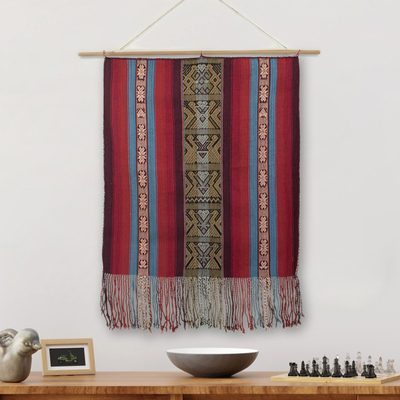 Alpaca blend wall hanging, At Peace in Nature