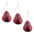 Dried mate gourd ornaments, 'Moon Birds' (set of 3) - Dried Mate Gourd Hanging Bird Ornaments from Peru(set of 3)