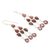 Garnet chandelier earrings, 'Radiant Waterfall' - Sterling Silver and Garnet Chandelier Earrings (image 2c) thumbail