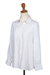 Camisa de manga larga de lino - Camisa blanca de lino irlandés