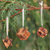 Wood puzzle ornaments, 'Christmas Challenge' (set of 3) - Three Thai Miniature Wood Puzzle Game Ornaments (image 2) thumbail