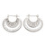 Sterling silver hoop earrings, 'Amazing Curves' - Balinese Sterling Silver Hoop Earrings thumbail