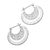 Sterling silver hoop earrings, 'Amazing Curves' - Balinese Sterling Silver Hoop Earrings (image 2b) thumbail