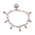 Sterling silver charm bracelet, 'Spread The Love' - Sterling Silver Heart and Drop Openwork Charm Bracelet