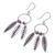 Silver dangle earrings, 'Forest Friends' - Hand Made Sterling and Karen Silver Dangle Earrings