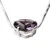 Collar colgante de amatista - Collar Con Colgante De Amatista Facetada En Forma De Corazón De Brasil