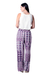 Viscose pants, 'Meena Bazaar in Purple' - Purple Print Viscose Pants