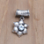 Birthstone flower necklace pendants, 'Birthday Flowers' - Hand Made Sterling Silver and Birthstone Flower Charms (image 2b) thumbail