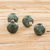 Jade-Ohrstecker - Handgefertigte Ohrstecker aus guatemaltekischen Jadeperlen und Silber