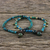 Serpentine and agate beaded bracelets, 'Beautiful Forever' (pair) - Serpentine and Agate Beaded Bracelets from Thailand (Pair)
