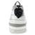 Cotton shoulder bag, 'Flowing River in Black' (15 inch) - Striped Black and Off-White Shoulder Bag (15 Inch)